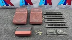 Bmw E30 Rear Parcel Parts Premium Speaker Covers Cardinal Red Third Brake Vents. Fixed Price $449.98.