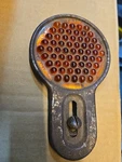 Do Ray Cataphote 260 Red Glass Reflector License Plate Topper Vintage Original .. Fixed Price $59.95.
