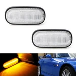 Clear Lens Amber Led Front Fender Side Marker Light Kit For 2000-09 Honda S2000. Fixed Price $23.09.