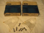 1955 1956 Ford B5A-15514-A Tbird Passenger Car Back Up Light Lenses = Two (2). Fixed Price $21.50.