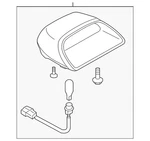 Genuine Subaru High Mount Lamp 84701AC111ML. Fixed Price $117.56.