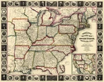 Historic Map - United States Eastern Travellers Guide Phelps 1852. Fixed Price $42.95.