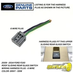 2009-2014 Ford F150 Overhead Console Sliding Rear Glass Wiring Harness Plug Oem. Fixed Price $15.74.
