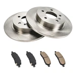Rear Solid Brake Rotor & Ceramic Pad Kit For 2006-2011 Buick Lucerne R55127BK. Fixed Price $71.24.