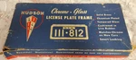 Nos Antique Hudson Chrome License Plate Frames 1-927-564 P.c. Sept 18, 1933. Fixed Price $229.00.