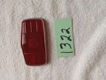 Vintage Glass Tail Light Lens Item 1322. Fixed Price $8.00.