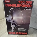 Coleman Nightsight 5362-718 12V Dc Halogen Spotlight 750,000 Beam Candlepowerln. Fixed Price $34.95.