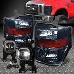 08-10 Ford F250 F350 F450 F550 Smoked/amber Headlights+led Fog Lamps+switch. Fixed Price $130.76.