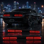Tail Lights For Dodge Challenger Black Full Led Sequential Rear Lamps Assembly. Fixed Price $419.99.