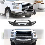Black Steel Front Bumper 2015-2017 Ford F-150 W/led Lights+d-ring Mount New. Fixed Price $536.97.