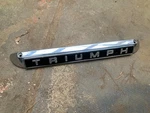 Triumph GT6/SPITFIRE/STAG Nos Plate Lamp Chrome Cover+ Badge. Fixed Price $49.68.