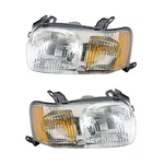Headlights Front Lamps Pair Set 01-04 Ford Escape Left & Right. Fixed Price $94.00.