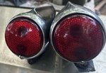 1940 Cadillac 61 Salle 50 Right & Left Tail Lights Bezels, Lenses, 1939?. Fixed Price $940.00.