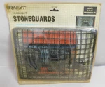 Nos Rally 8"X11" Headlight Stoneguards 4498 Black Rectangular Grill Metal Vtg. Fixed Price $42.95.