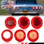 6X Red Led Rear Tail Light Lenses & White Backup Lamps For 1964 Chevy Impala. Fixed Price $119.99.