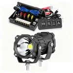 Wireless 4 Gang Switch Panel Circuit Control Relay System &3" Round Driving Lamp. Fixed Price $99.98.