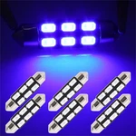 6PCS Festoon Xenon Blue 39MM Bulb Dome Trunk Lights 5730-6-SMD Car Interior Led. Fixed Price $10.48.