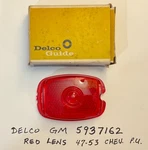 Nos Oem Delco Plastic Red Tail Light Lens 5937162 47-53 Chevy Gmc Truck Pickup. Fixed Price $17.95.