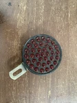 Vintage Persons Majestic No. 337 Red Glass Reflector Pat. 1929 1933 1934 3-3/8". Fixed Price $130.00.