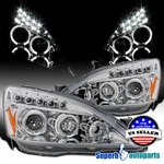 Fit 2003-2007 Honda Accord 2DR 4DR Halo Projector Headlights Led Bar Lamps 03-07. Fixed Price $146.98.
