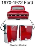 1970 1971 1972 Ford Pickup Truck Rear Bed Reflector Kit Below Tail Light Pair. Fixed Price $48.88.