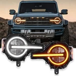 Ford Bronco 2021-2025 Led Headlights W/amber White Drl,animation Upgraded. Fixed Price $435.00.