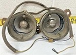 Oem Gm Pair Of Fogs Lights W/rubber Seals No Lens 1957 Cadillac Eldorado (645D). Fixed Price $169.96.