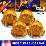 4X Amber Watermelon Light W/chrome Ring 19 Leds Marker And Turn Signal 24V. Fixed Price $48.99.