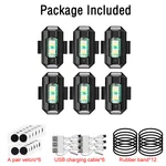 6X Led Warning Chargeable Usb Strobe Light Aircraft Drone Pilot Lamp Car/suv/atv. Fixed Price $10.66.