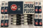 8 Nos Ac Gm Spark Plugs 44TS 5613191 Green Ring Ii Nib. Fixed Price $19.00.