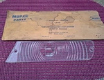 1956 Chrysler 300 New Yorker Windsor Nos Mopar Left Park Lamp Lens. Fixed Price $295.00.