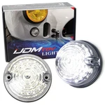 Flush Mount Clear Lens White Led Side Markers/signal Lamps For Classic 50 60 Car. Fixed Price $29.09.