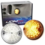 Flush Mount Clear Lens Amber Led Side Markers/signal Lamps For Classic 50 60 Car. Fixed Price $29.09.