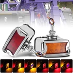 Led Amber/red Dual Face Truck Fender Pedestal Side Marker Light Turn Signal Lamp. Fixed Price $25.98.