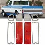 Pair Tail Light & Reverse Lenses W/ Gaskets For 1967-1972 Chevy Gmc Truck Blazer. Fixed Price $25.99.