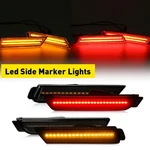For 2010-2015 Chevy Camaro Front&rear Reflector Led Side Marker Lights Amber+red. Fixed Price $28.49.