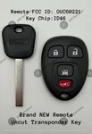 New! Oem Genuine Gmc Savana 15 - 26 Keyless Remote Fob OUC60221 & Chip ID46. Fixed Price $49.99.