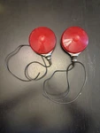 Vintage Pair Of Dietz 276 Red Lens Tractor Light Rat Rod Motorcycle 4-B70 Cover. Fixed Price $40.00.