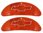 New Chrome Bowtie Parking Light Lens Set / For 1955 Chevy 150 210 Nomad Bel Air. Fixed Price $49.99.