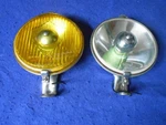 Original Wipac Amber Fog Clear Spot Lamps 6 1/2" Healey Mg Jaguar Rover Tr. Fixed Price $175.00.