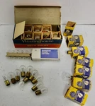 Vintage Auto Bulbs + Westinghouse # 1176, 1195, 1327, 57X Never Used. T=35. Fixed Price $125.00.