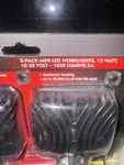 Ironton 2 Pack Led Worklights 15 Watts. Fixed Price $19.99.