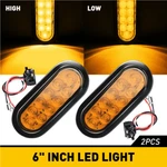 2PCS Amber 6" Oval Trailer Lights 10 Led Stop Turn Signal Tail Truck Park. Fixed Price $20.89.