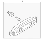 Genuine Mazda Center High Mount Stop Light BS4J-51-580. Fixed Price $106.45.