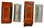 New Old Stock Parking Lamp Lenses For 1946-48 Plymouth Models Lynx Eye #PL-625. Fixed Price $90.00.
