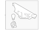 Genuine Hyundai High Mount Lamp 92700-F2000. Fixed Price $70.86.