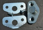 1965 1966 Mustang Door Latch Striker, Shim Plate, Screws, Fits Right Left. Fixed Price $34.95.