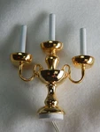 Heidi Ott Dollhouse Miniature Light 3 Candlestick Lamp #YL1086. Fixed Price $28.95.