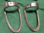 Original 1955 Chevrolet Belair Tail Light Bezels #5945612, Set Of 2. S26. Fixed Price $35.00.