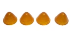 Vintage Peterson Marker PM-110 Truck Trailer Amber 2- 1/2" Light Lens 4PCS #3F-5. Fixed Price $20.00.
